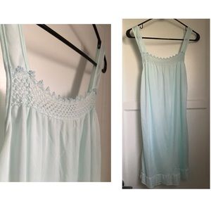 Vintage Baby Blue Slip/Nightgown/Dress